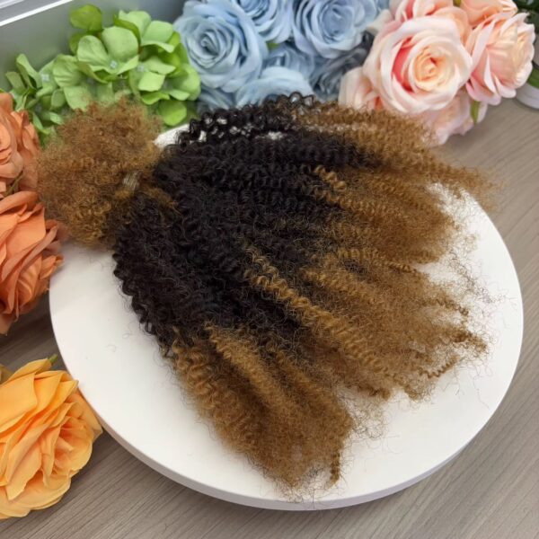 PHB Afro Kinky Curly Bulk 4B/4C Brazilian Remy Human Hair - Image 9