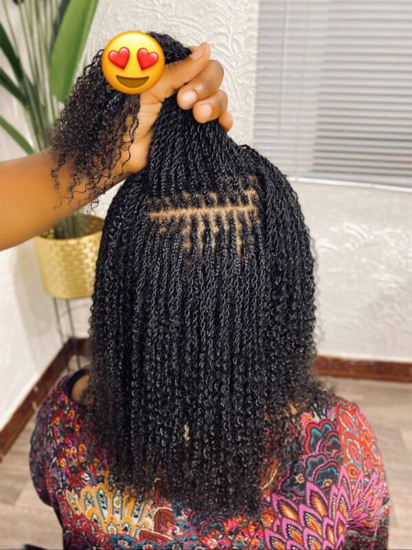 PHB Afro Kinky Curly Bulk 4B/4C Brazilian Remy Human Hair - Image 15