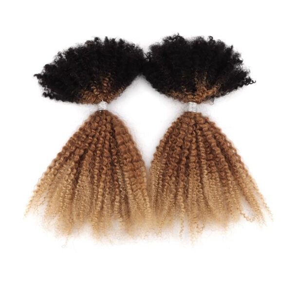 PHB Afro Kinky Curly Bulk 4B/4C Brazilian Remy Human Hair - Image 3