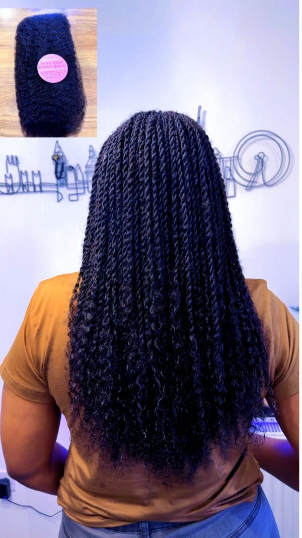 PHB | QVR Afro Kinky Bulk Premium 100% Brazilian & Peruvian Human Hair for Braiding - Image 5